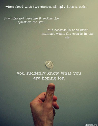 toss a coin