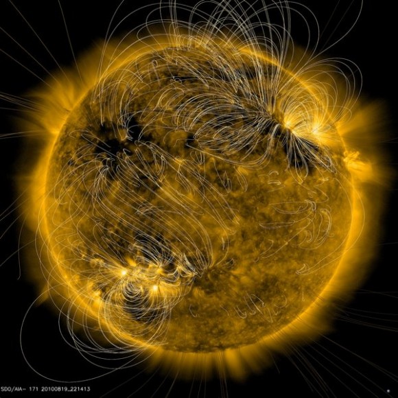 image sun magnetic field lines