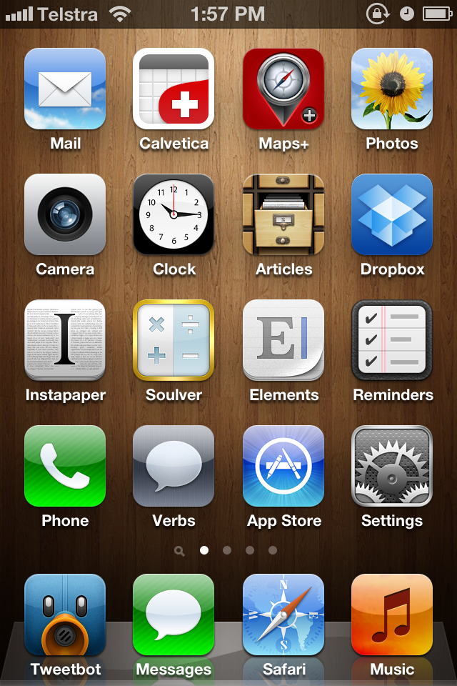 ios 5 homescreen