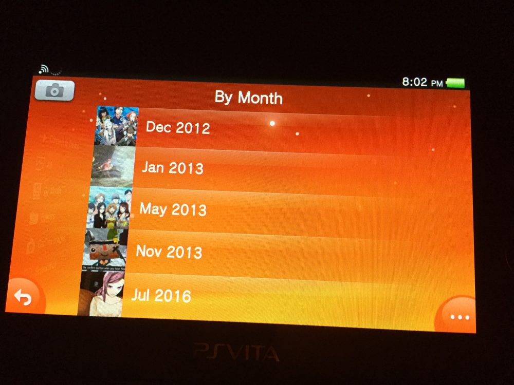 It's been two and half years since I last played my Vita. Bonus points if you can name the games.