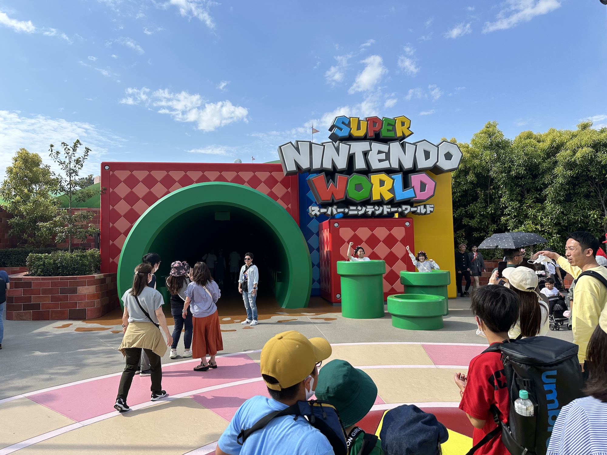 The entrance to Super Nintendo World at Universal Studios Japan