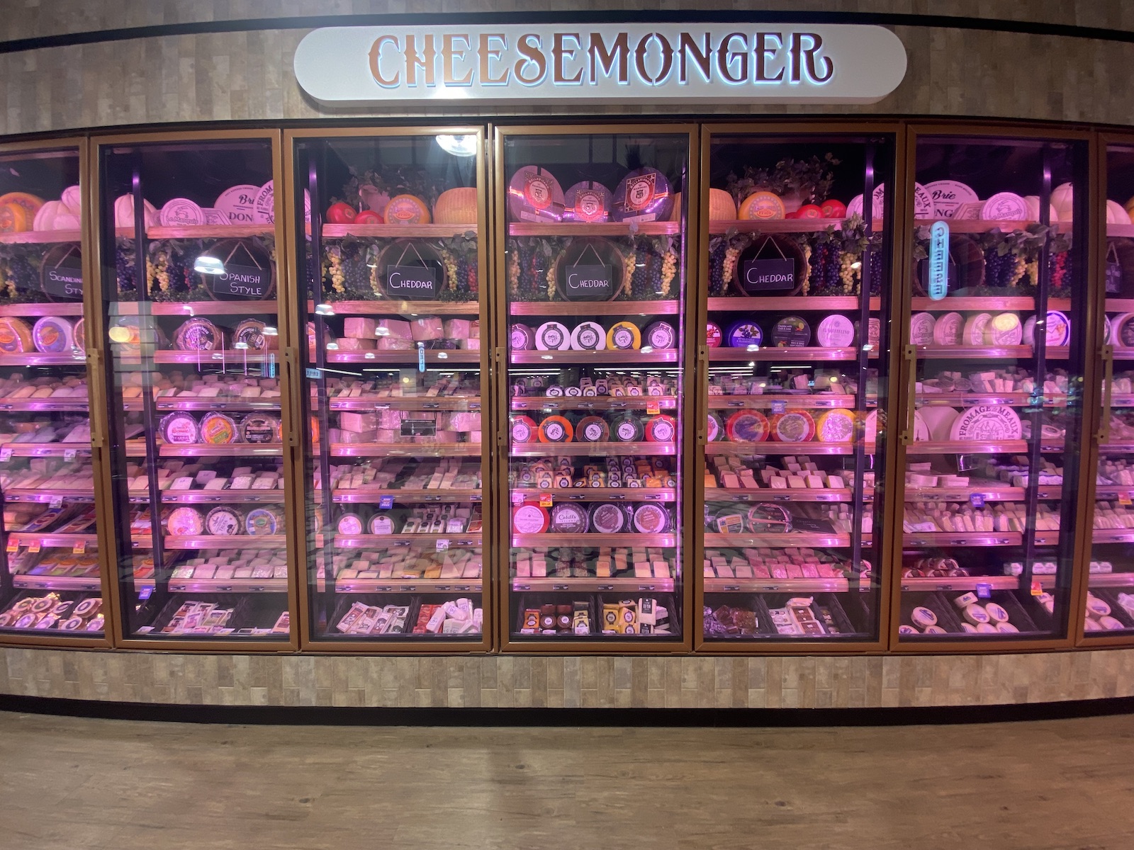 The cheese wall at Seasons IGA East Brisbane